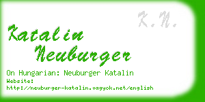 katalin neuburger business card